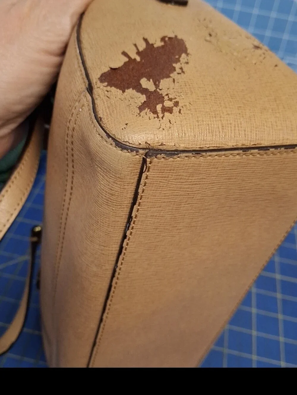 COACH Tan Leather Satchel Handbag 10x5.5x6 - Project